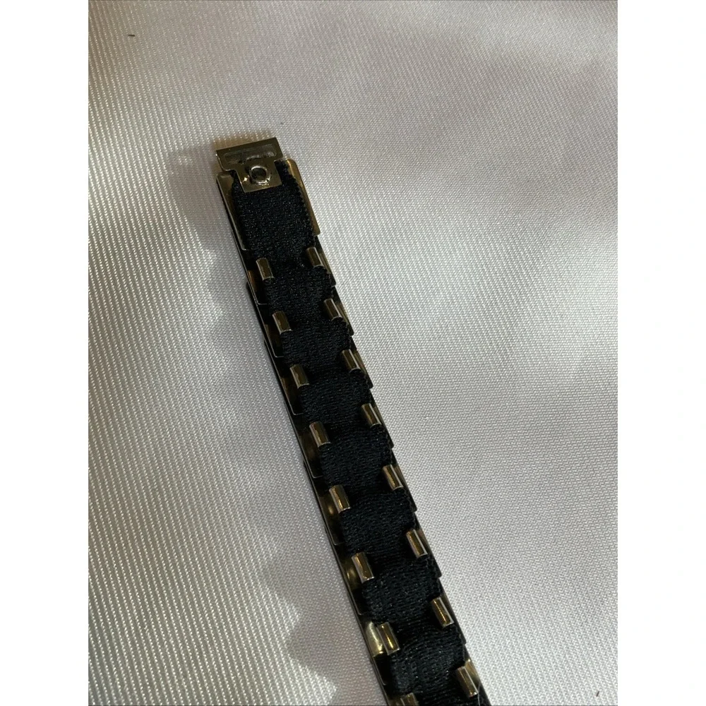 Vintage Silver Tone Stretch Snake Belt 70s 80s